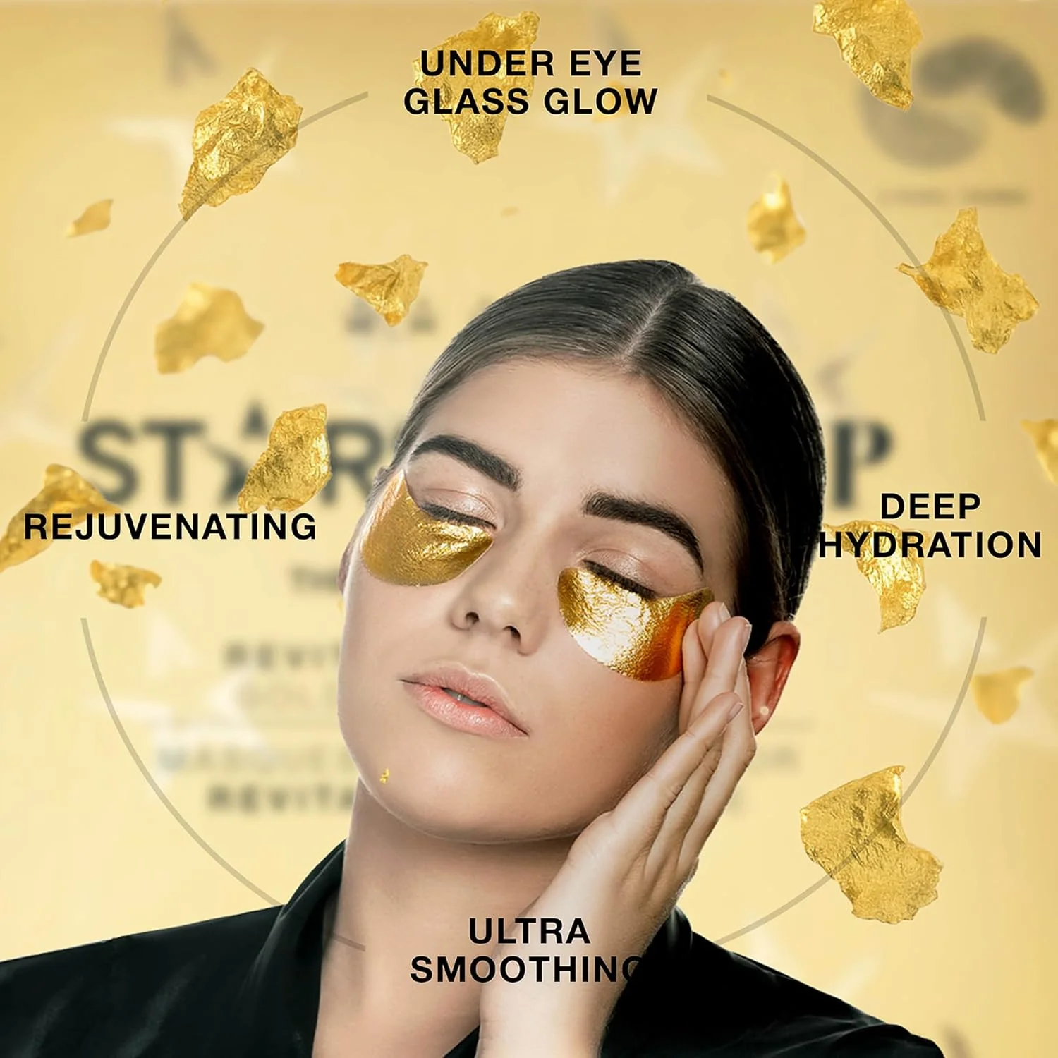 Starskin Luxury Gold Foil Revitalizing Eye Masks x 5 - Image 5