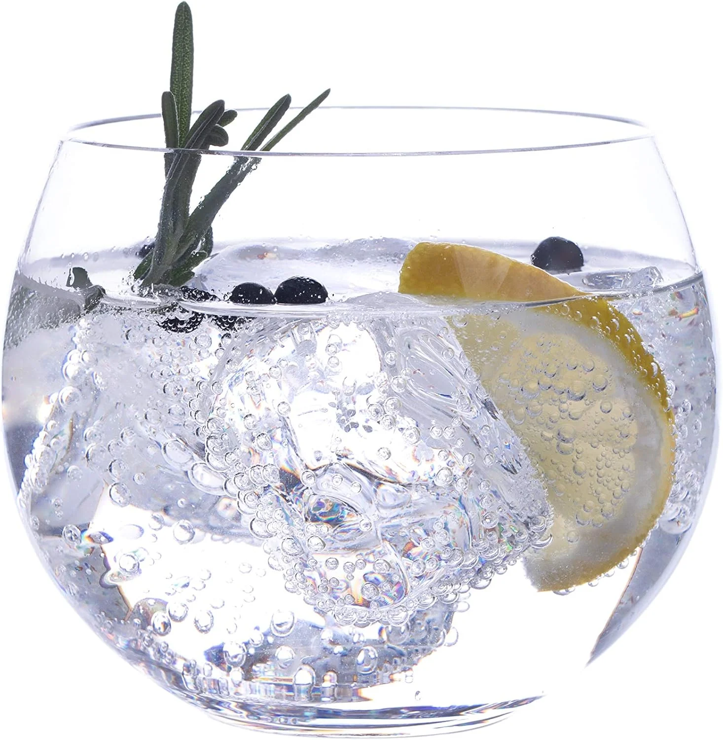 Stemless Gin Glasses by Lunar Oceans, Handmade Crystalline Glass 400ml, Set of 2 Gift Set - Image 5
