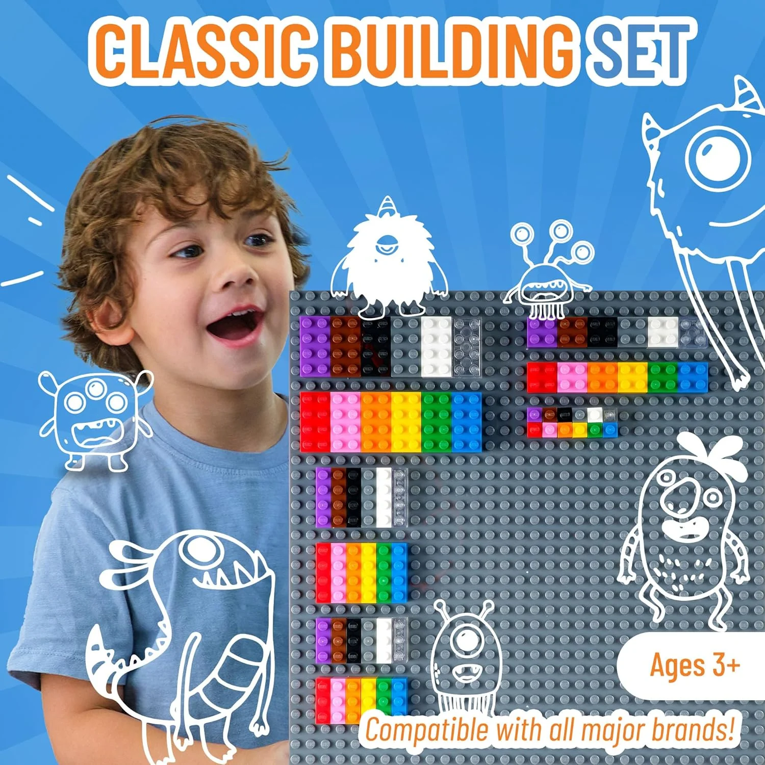 Strictly Briks 336 Piece with Baseplate Set - Image 4