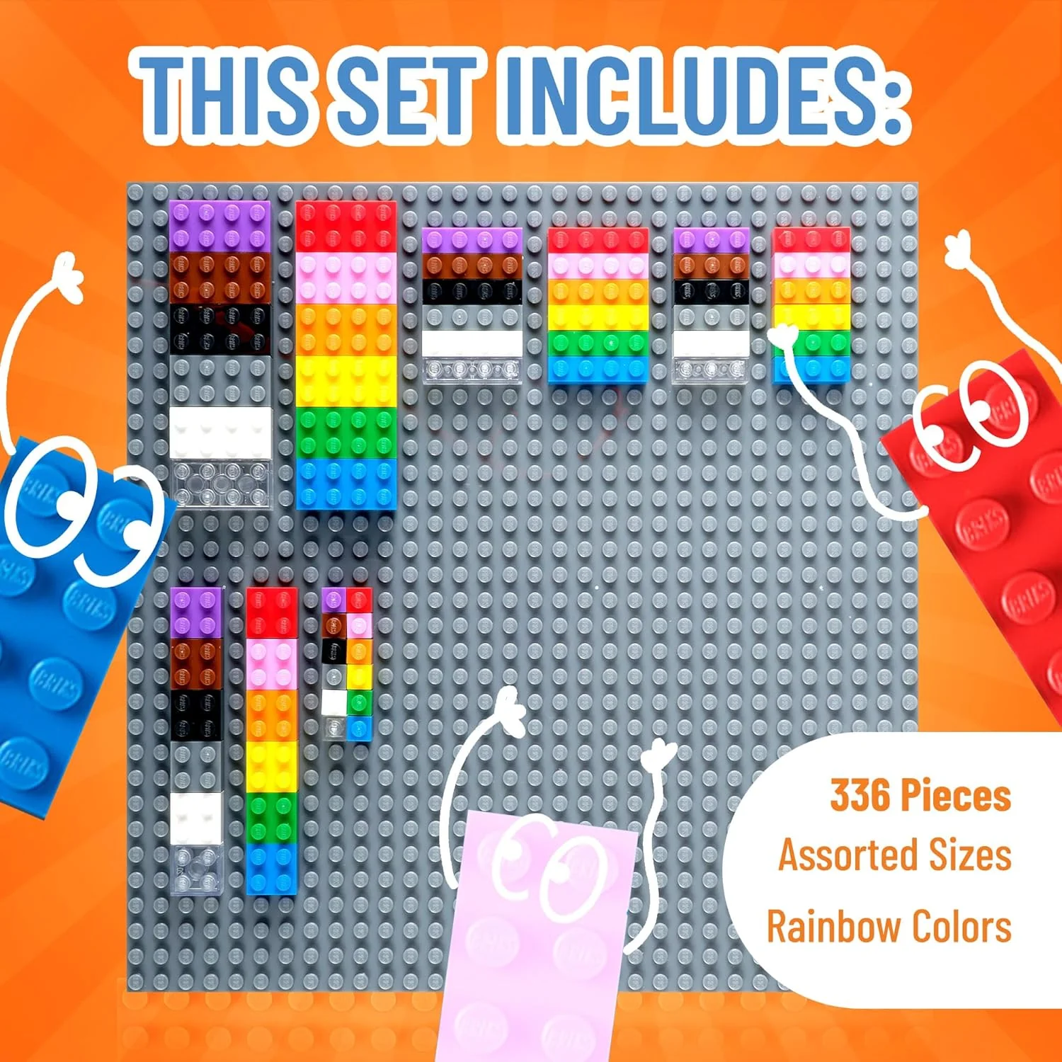 Strictly Briks 336 Piece with Baseplate Set - Image 5