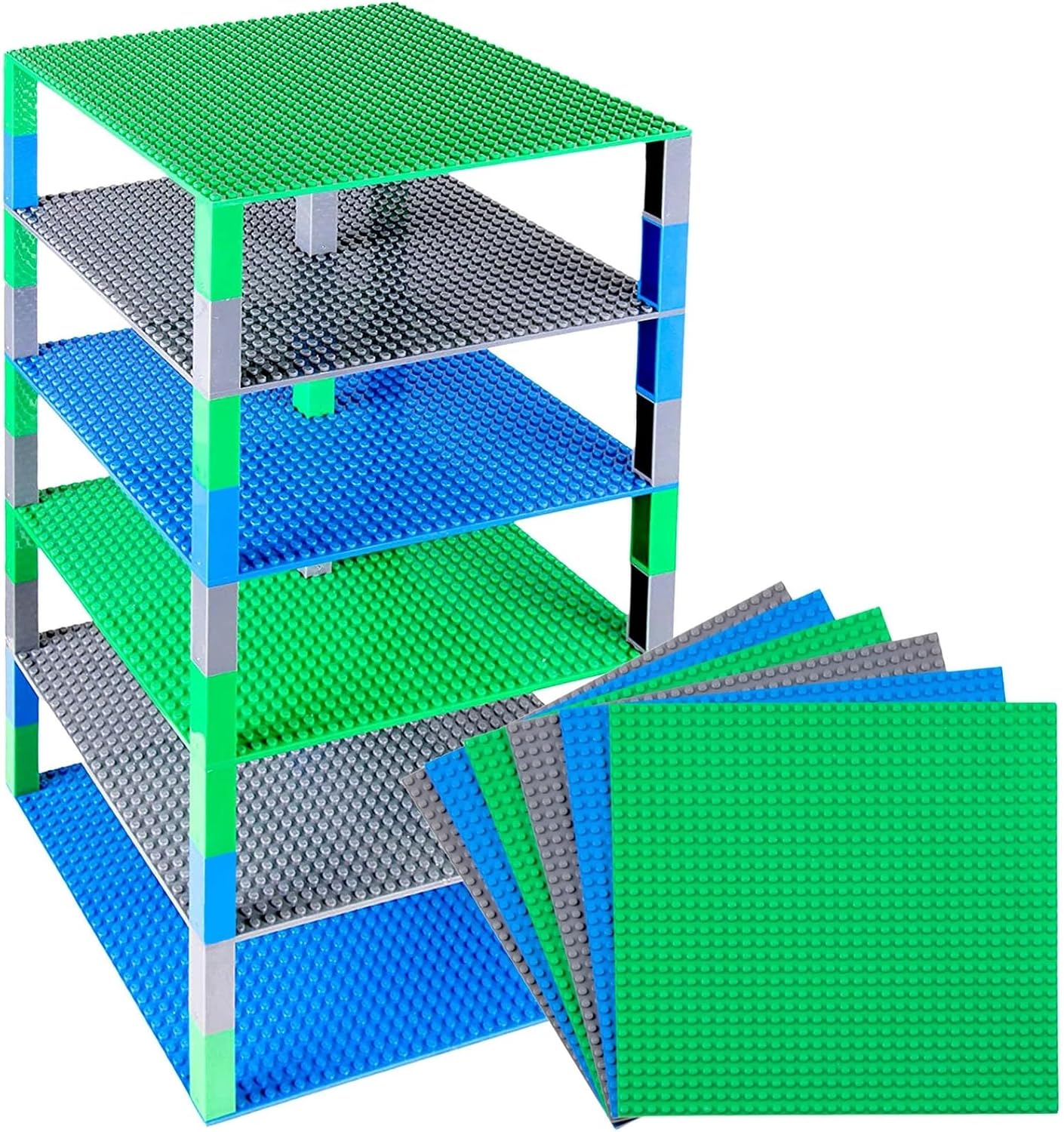 Strictly Briks 6 Baseplates & 50 Stackers (25x25cm) - Image 2