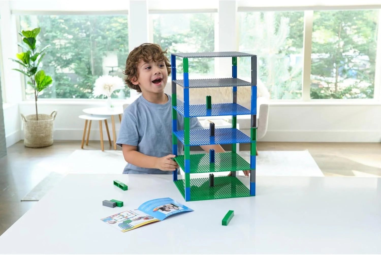 Strictly Briks 6 Baseplates & 50 Stackers (25x25cm) - Image 4