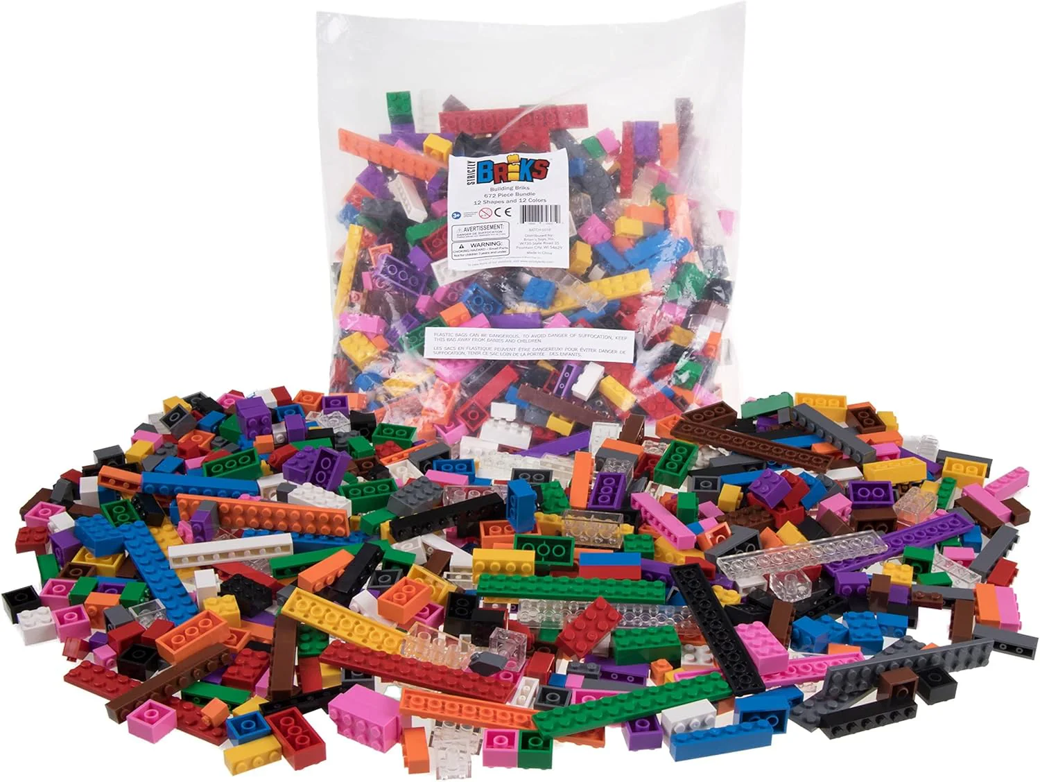 Strictly Briks Classic Briks Building Starter Kit - 672 Pieces - Image 5