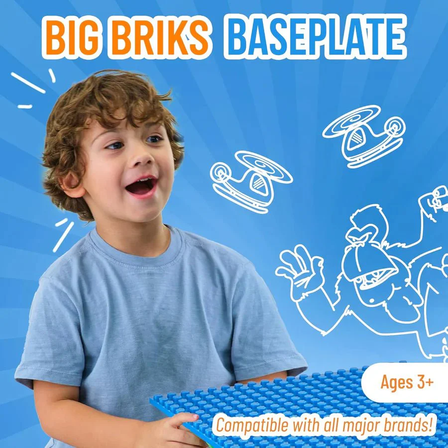 Strictly Briks Toy Building Blocks - 216 Pieces & Baseplate - Image 6