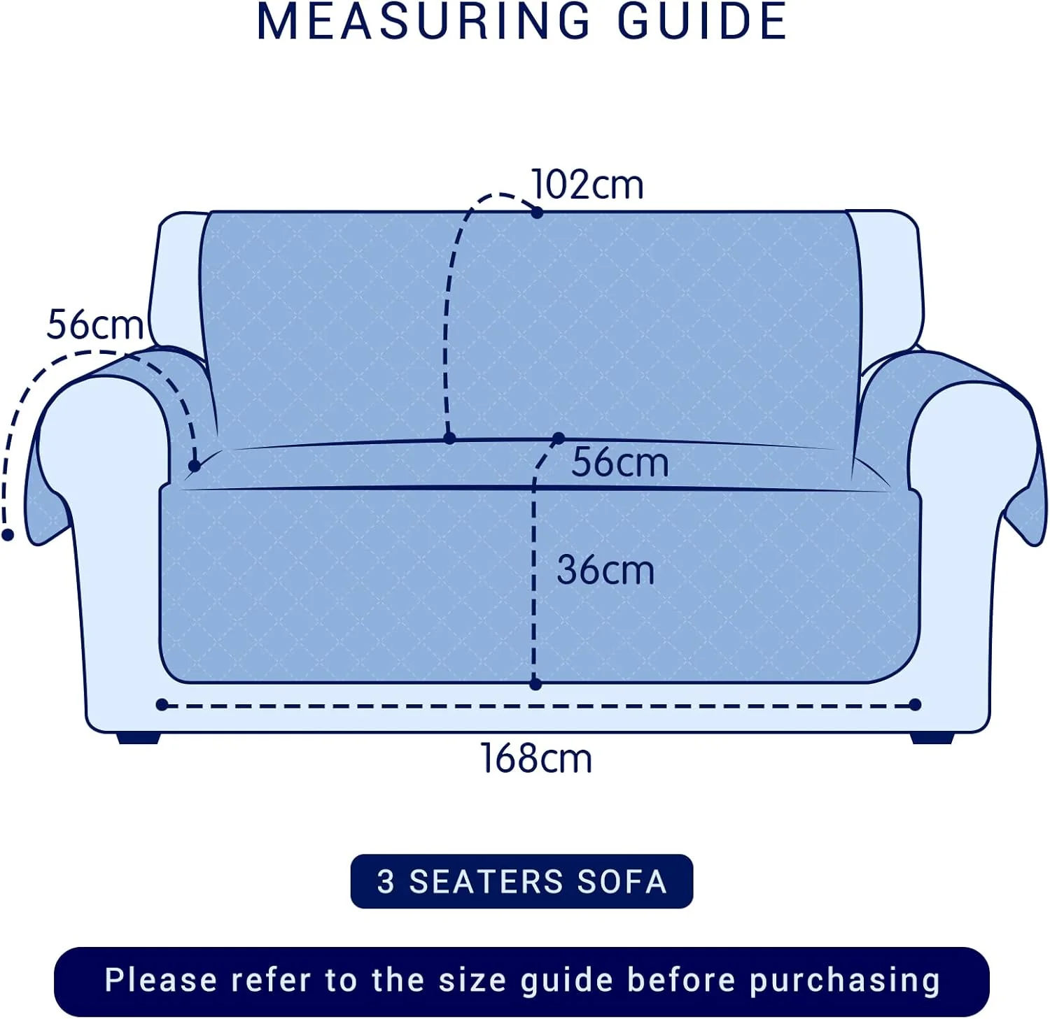 Subrtex Quilted Sofa Cover Reversible Sofa Protector 1,2,3 Seater - (Wine) - Image 3