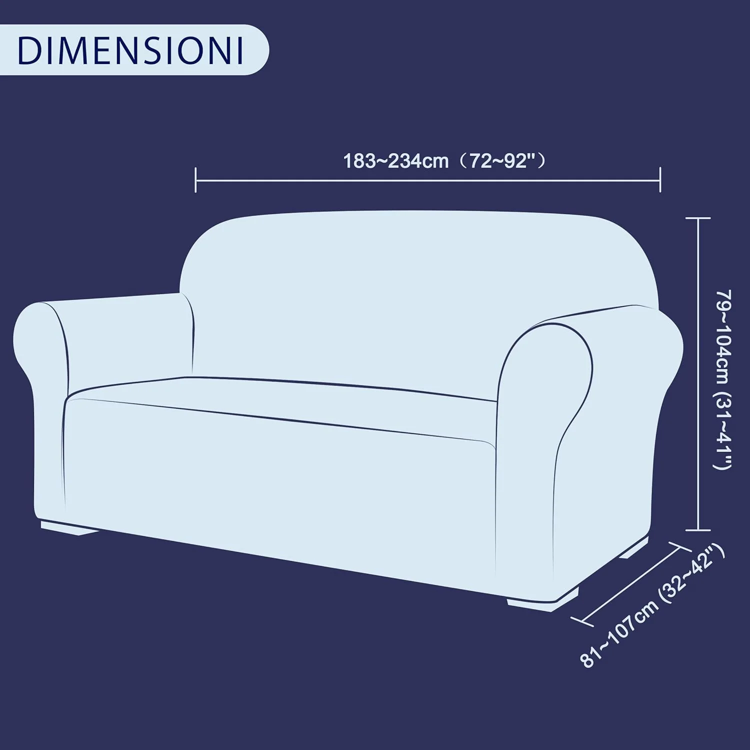 SUBRTEX Thickened Stretch Sofa Cover 1 Piece Cover - Light Yellow - Image 3