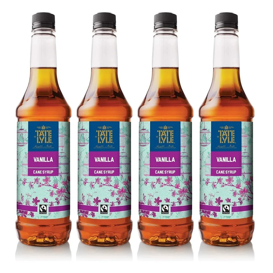 Tate & Lyle Vanilla Coffee Syrup 750ml x 4
