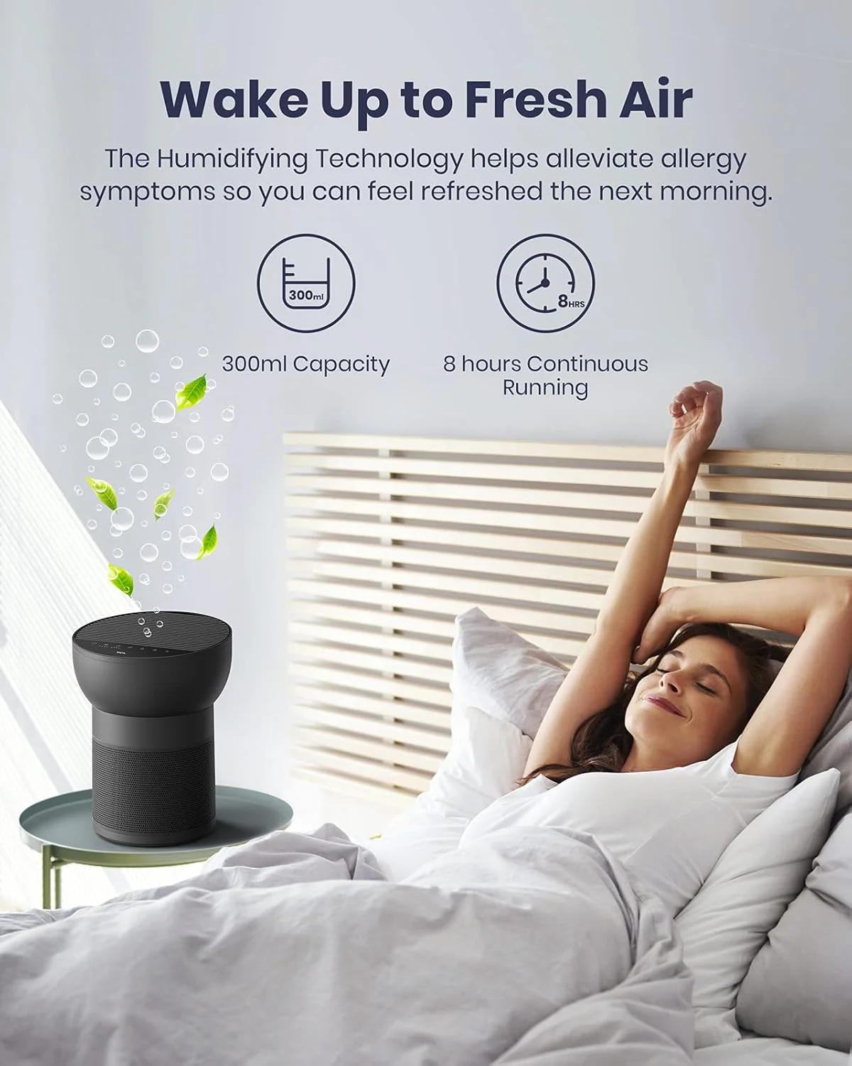 TCL Breeva A2 Smart Air Purifier with 4-Stage Clean - Black - Image 4