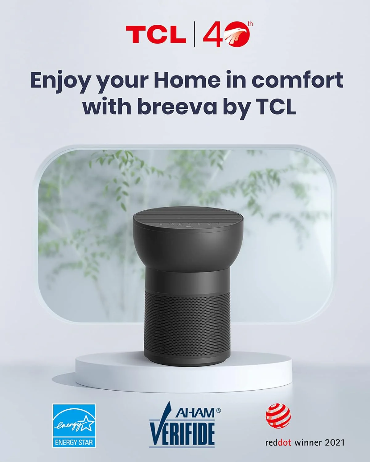 TCL Breeva A2 Smart Air Purifier with 4-Stage Clean - Black - Image 8