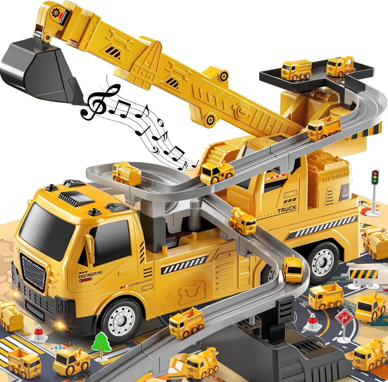 TEMI Kids Engineering Crane - for Boys & Girls Aged 4-6