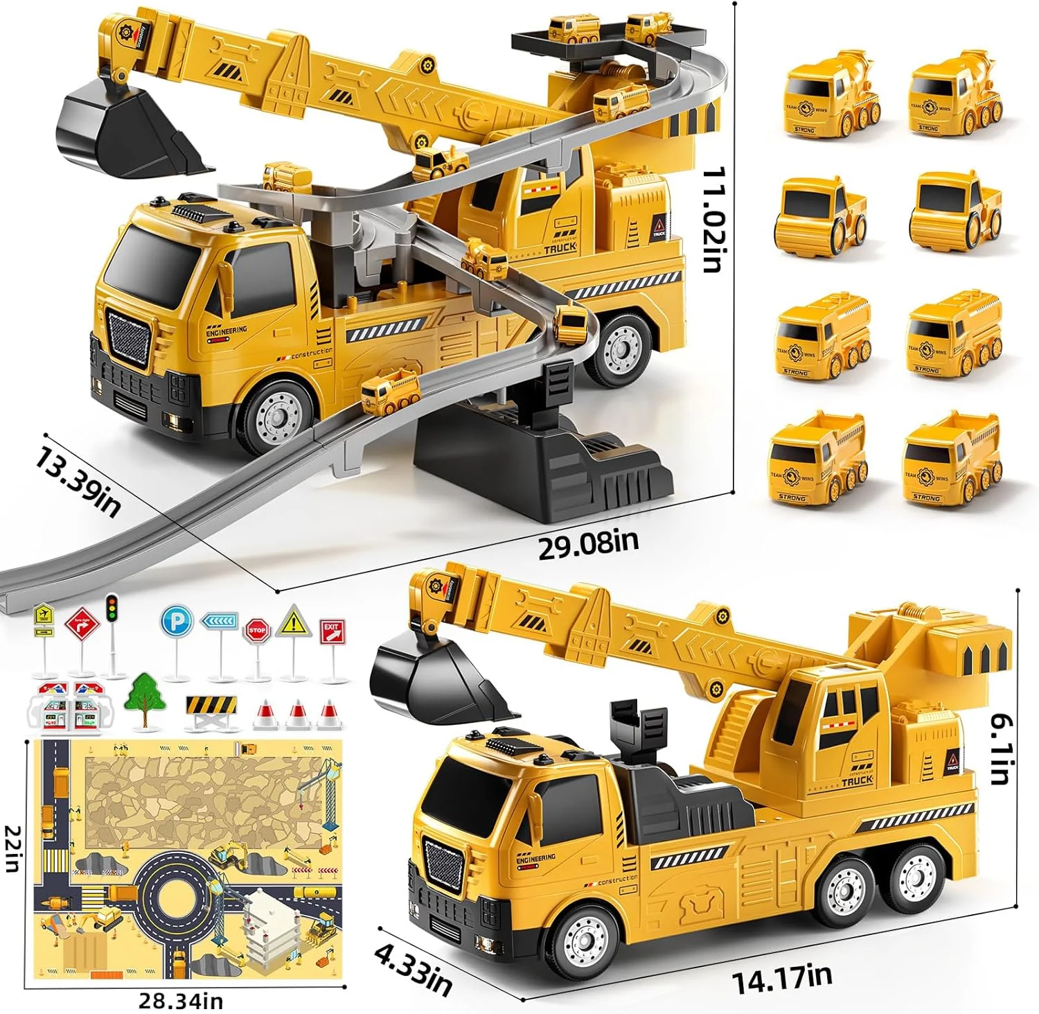 TEMI Kids Engineering Crane - for Boys & Girls Aged 4-6 - Image 3
