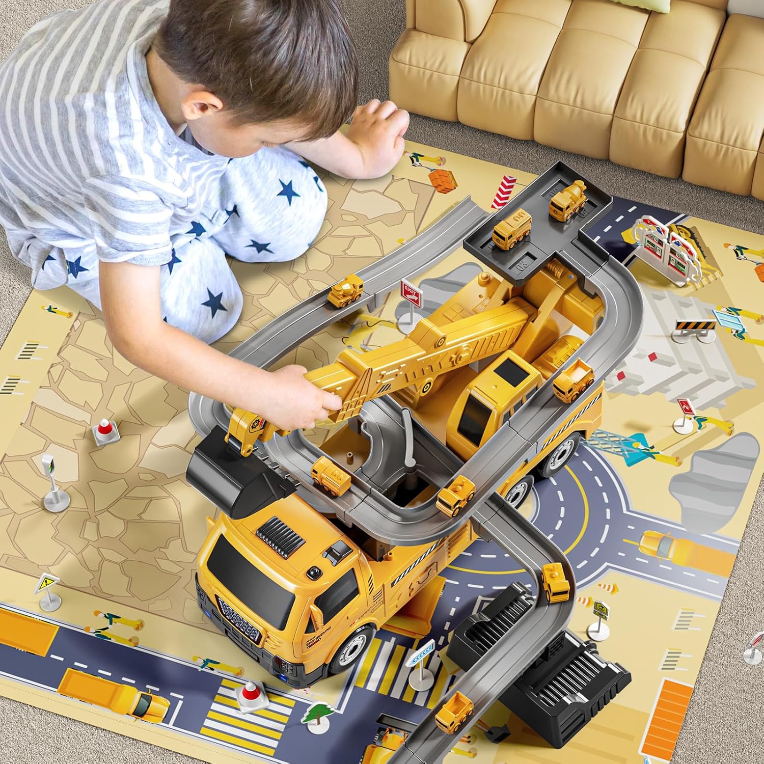 TEMI Kids Engineering Crane - for Boys & Girls Aged 4-6 - Image 5