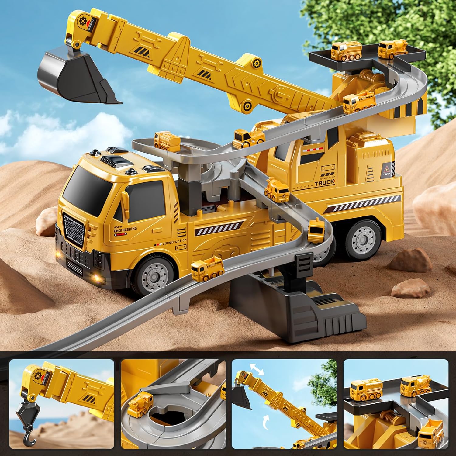 TEMI Kids Engineering Crane - for Boys & Girls Aged 4-6 - Image 7