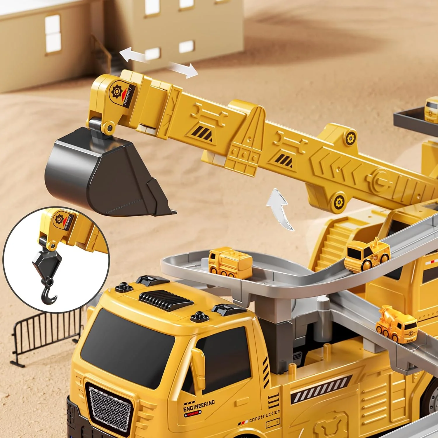 TEMI Kids Engineering Crane - for Boys & Girls Aged 4-6 - Image 8