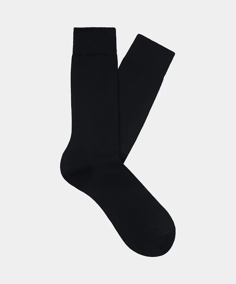 The Fine Black Cotton Sock Collection - 18 pairs - Image 2