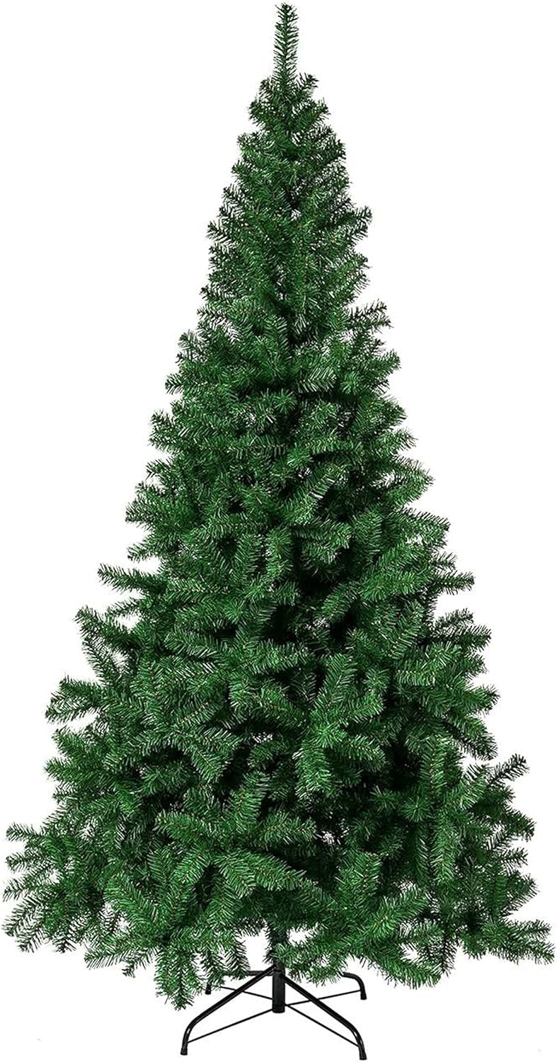 THE TWIDDLERS - 6ft / 1.8m Green Christmas Tree - Strong Metal Stand, 600 Tips
