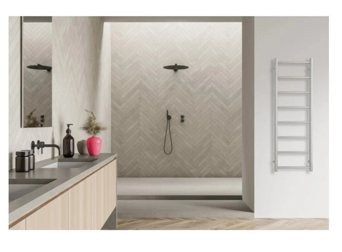 ThermoSphere Heated Towel Rail - White Powder Coated (1120 x 530mm) - Image 2