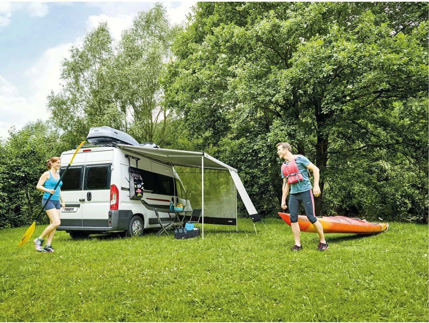 Thule Sun Blocker G2 Side Panel Caravan Awning 3 metre Omnistor 9200 - Image 2
