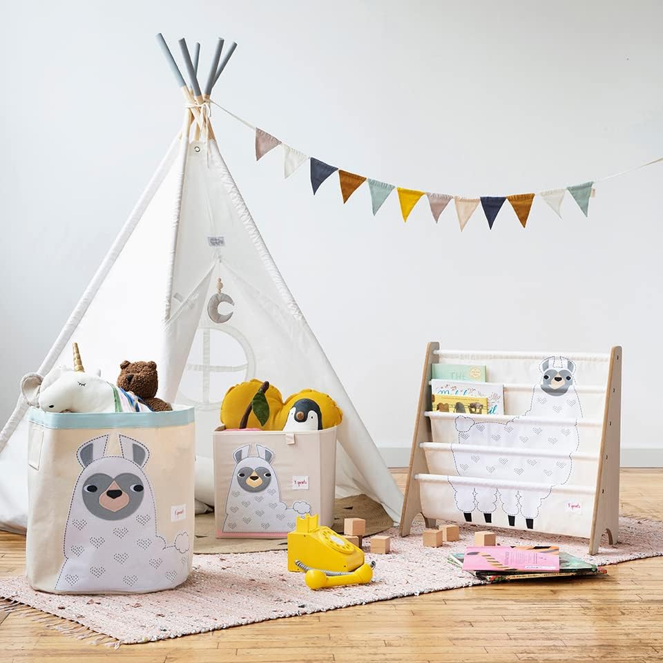3 Sprouts Children's Book Rack - Llama - Image 4