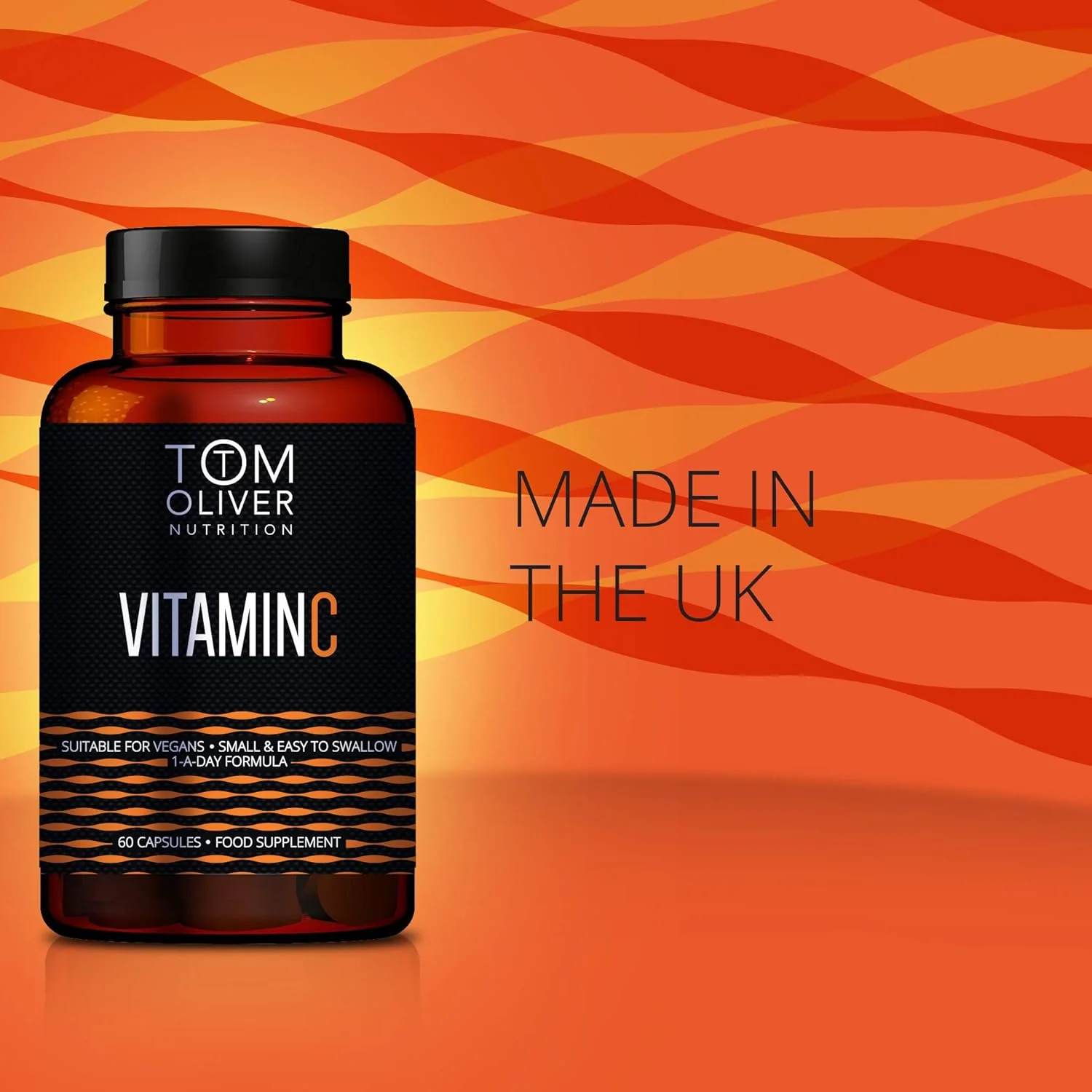 Tom Oliver Nutrition Vitamin C 1000mg - 6 Pack (360 Capsules) - Image 3