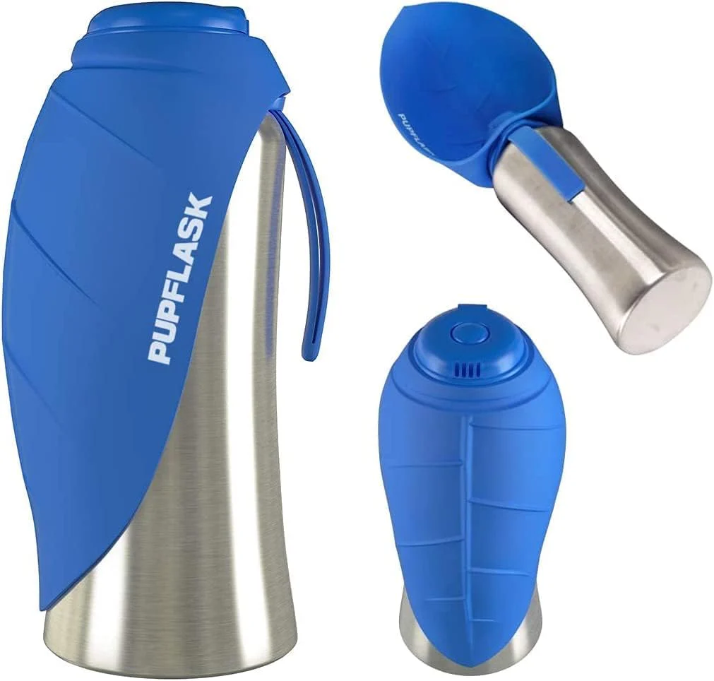 Tuff Pupper PupFlask Dog Water Bottle - 800ml 27oz (Blue) - Image 7