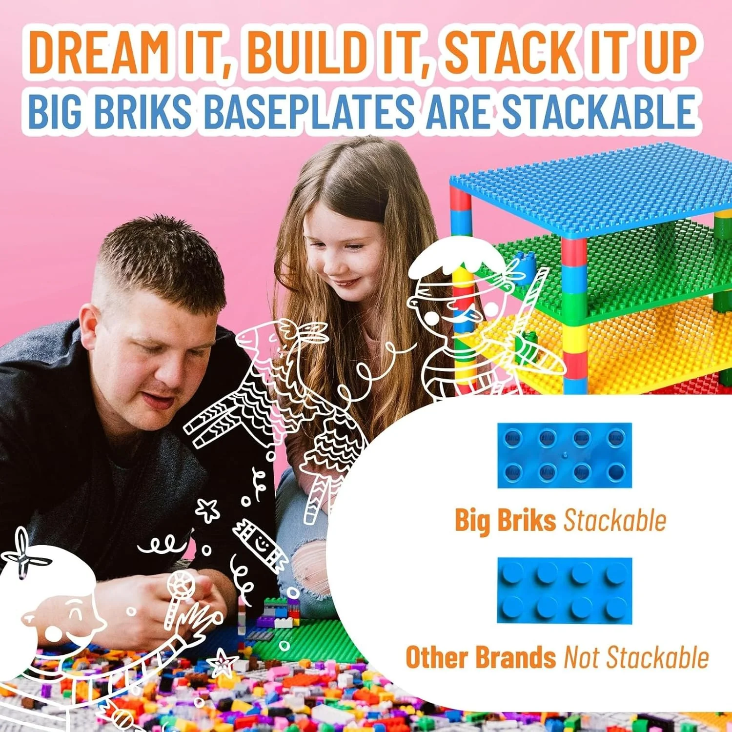 Strictly Briks Tower Organiser 52 Piece Set - Image 7