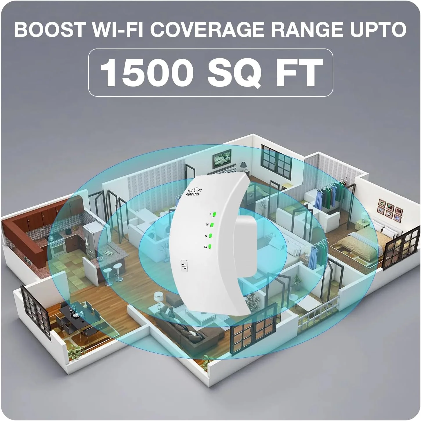 Trenzu WiFi Range Extender for Home/Office - 300Mbps Internet Booster - Image 5