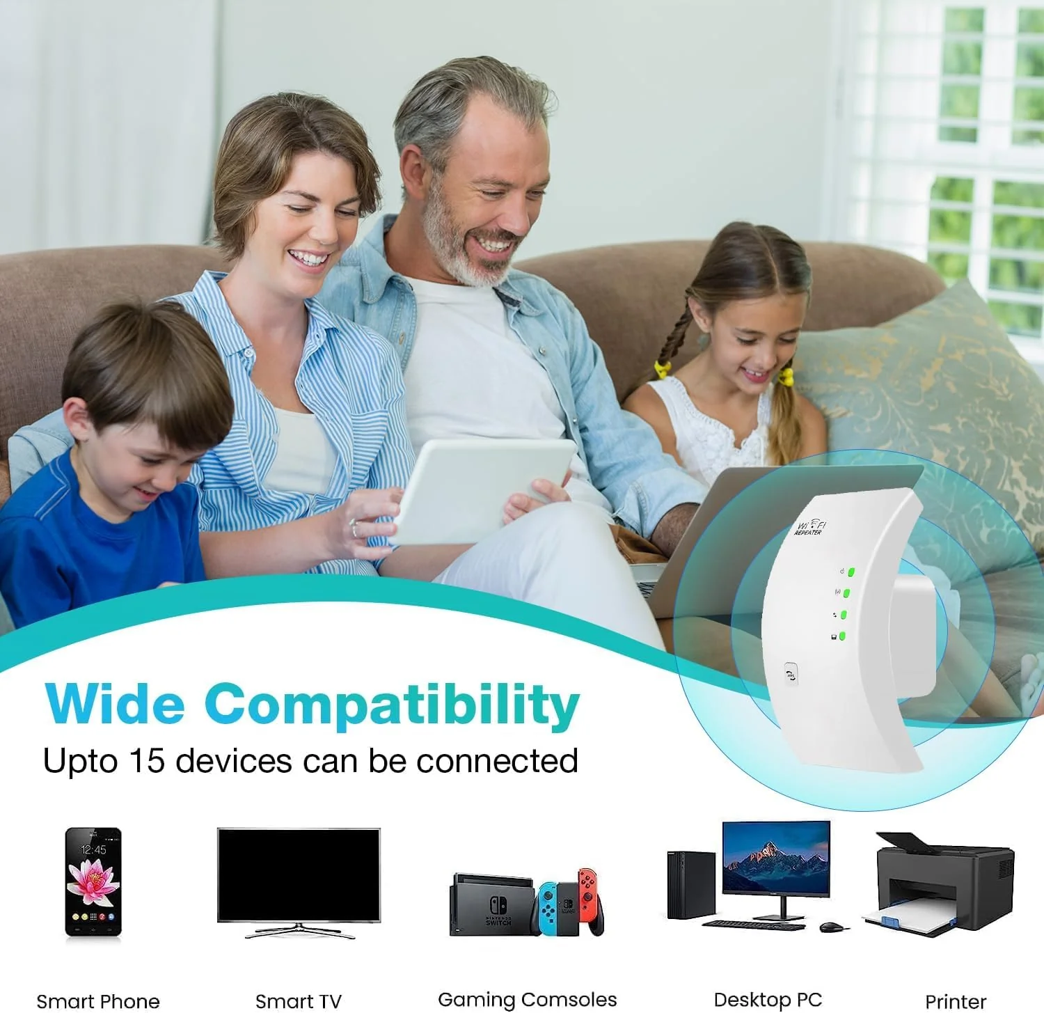 Trenzu WiFi Range Extender for Home/Office - 300Mbps Internet Booster - Image 6