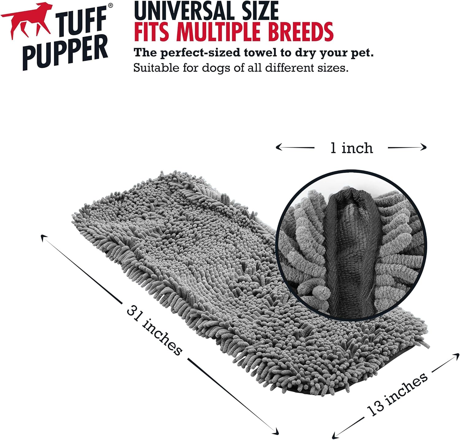 Tuff Pupper Quick Dry Towel for Dogs - Large - Image 4
