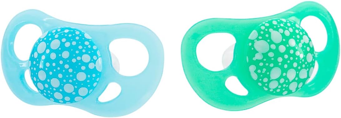 Twistshake 2X Orthodontic Pacifier, Baby Infant Soother 6+ Months, Blue/Green