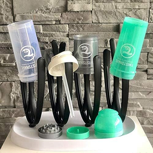 Twistshake Baby Bottle Dryer Rack for 8 Feeding Bottles - Black & White - Image 7