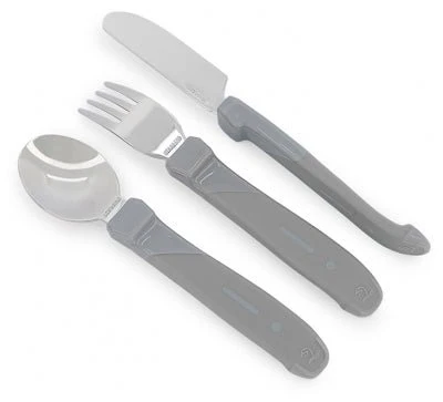 Twistshake Cutlery Leanring Set - 12M+ (Grey) - Image 3