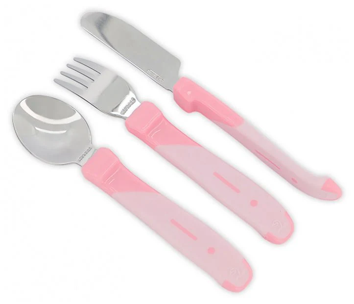 Twistshake Cutlery Leanring Set - 12M+ (Pink) - Image 2