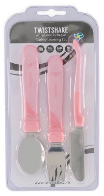 Twistshake Cutlery Leanring Set - 12M+ (Pink) - Image 3