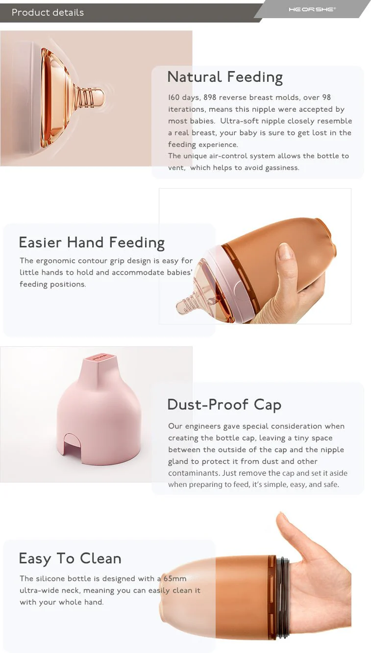 Ultra Wide Neck Baby Bottle 5oz / 160ml (S-Flow) - Image 2
