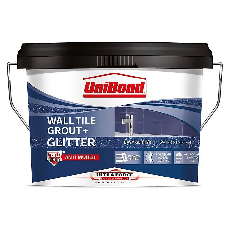 UniBond 2608655 Ultraforce Wall Grout with Glitter - Navy Blue