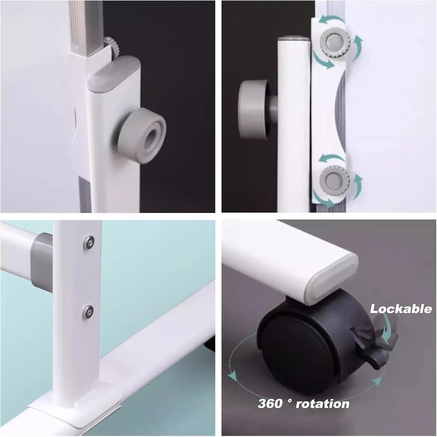 Universal Mobile Whiteboard Stand - Adjustable up to 120cm wide - Easy Assembly - Image 2