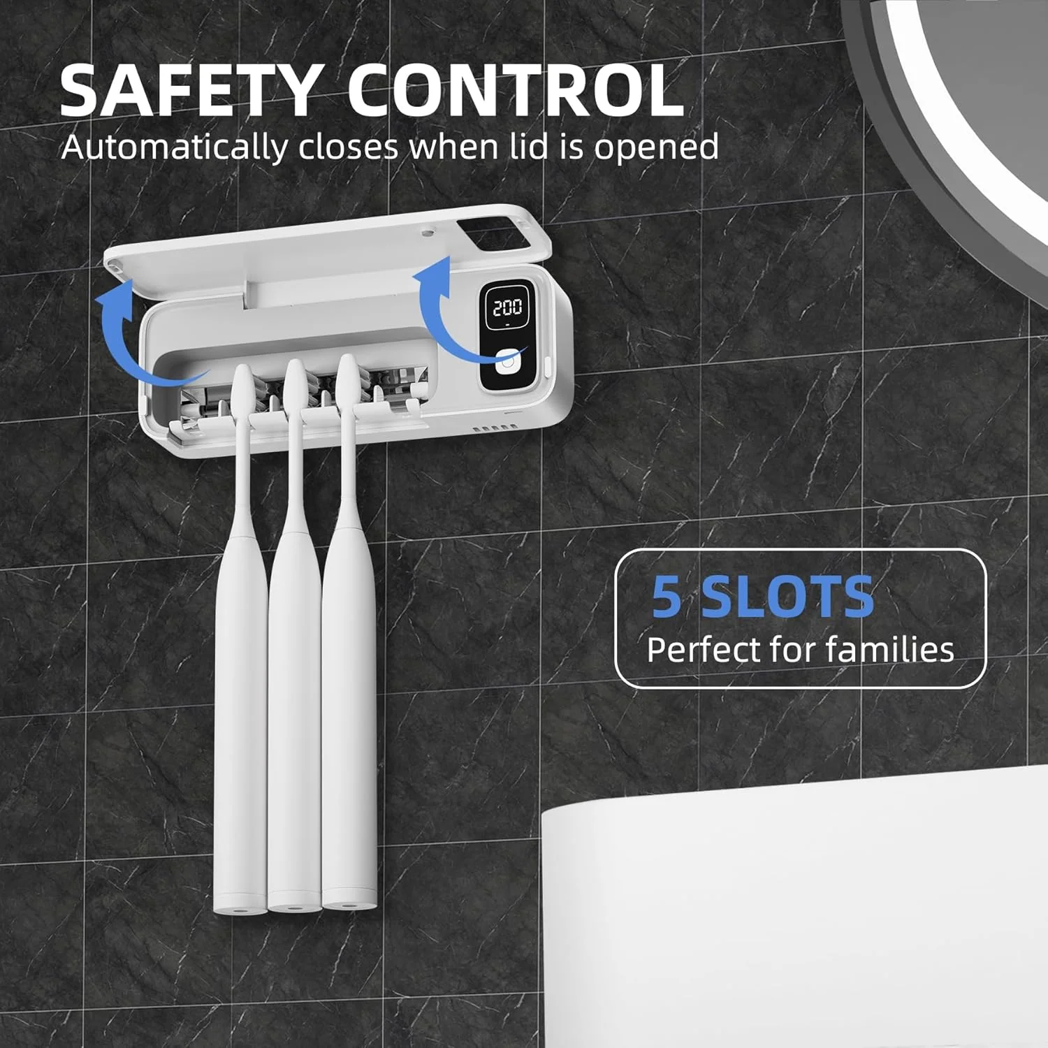 UVC Rechargeable Toothbrush sanitiser and Holder - Image 7