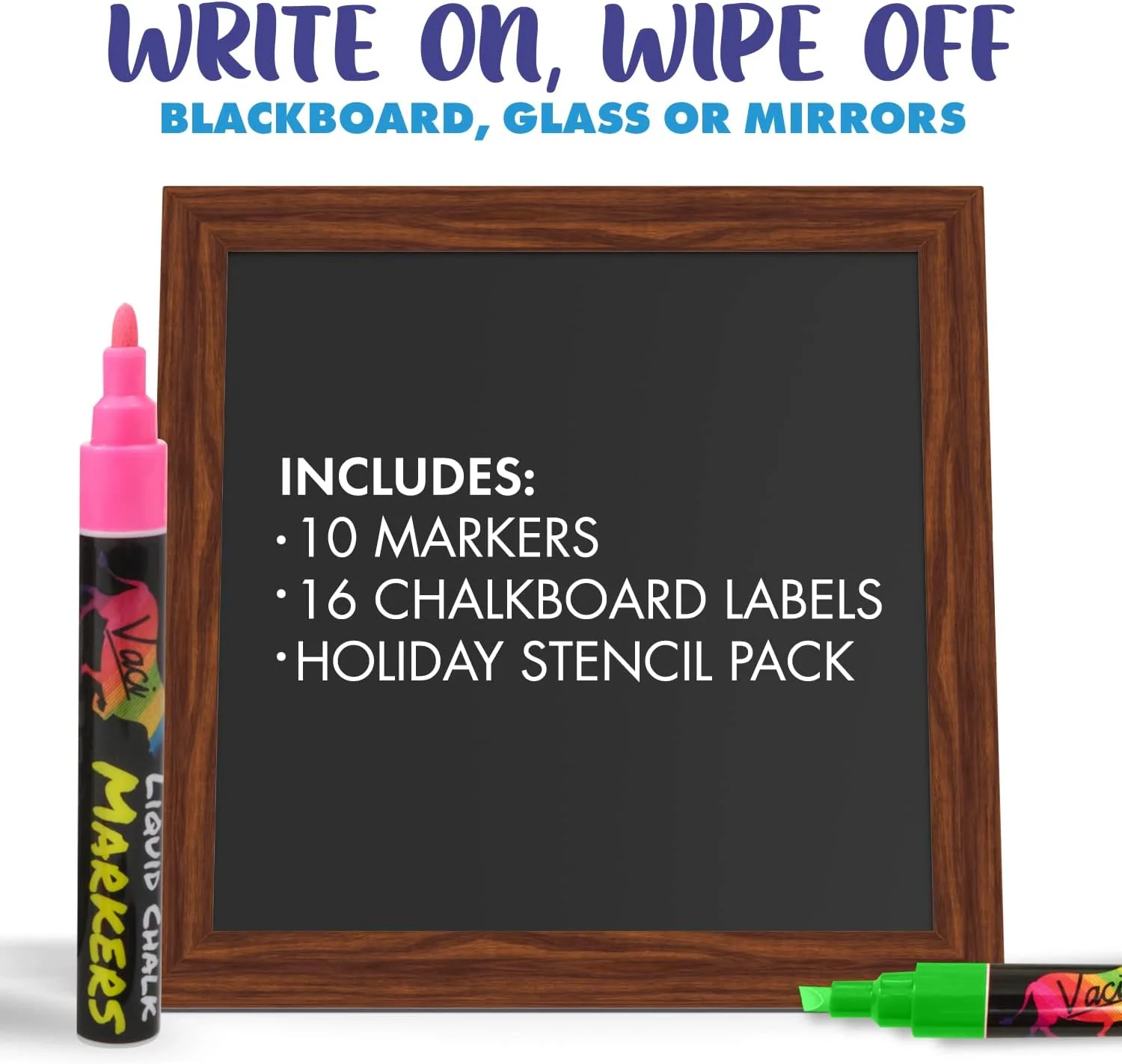 Vaci Neon Liquid Chalk Markers - 10 Pack - Image 4