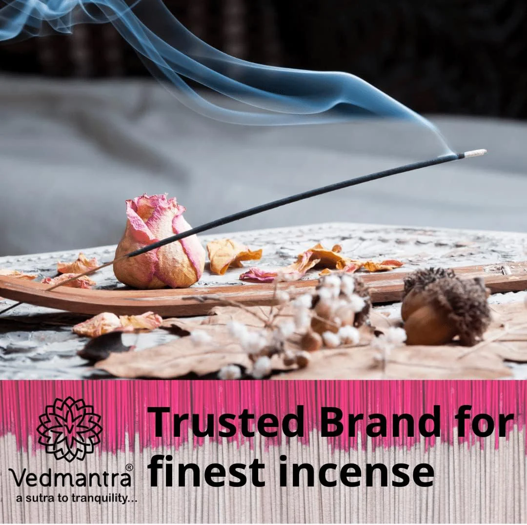 Vedmantra Violet Incense Sticks With Incense Holder - 6 Pack X 20 Sticks - Image 3