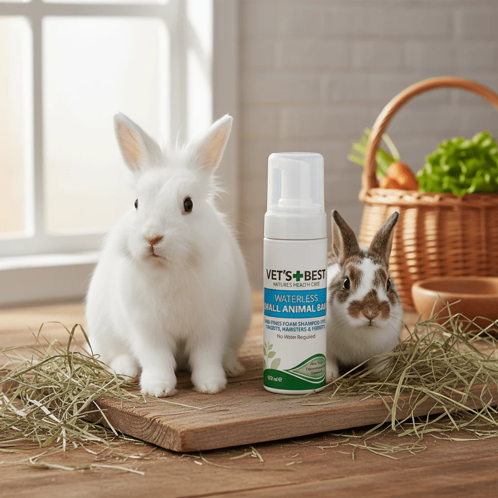 Vet's Best Aloe Vera Waterless Foam Small Animal Bath 150ml x6 - Image 2