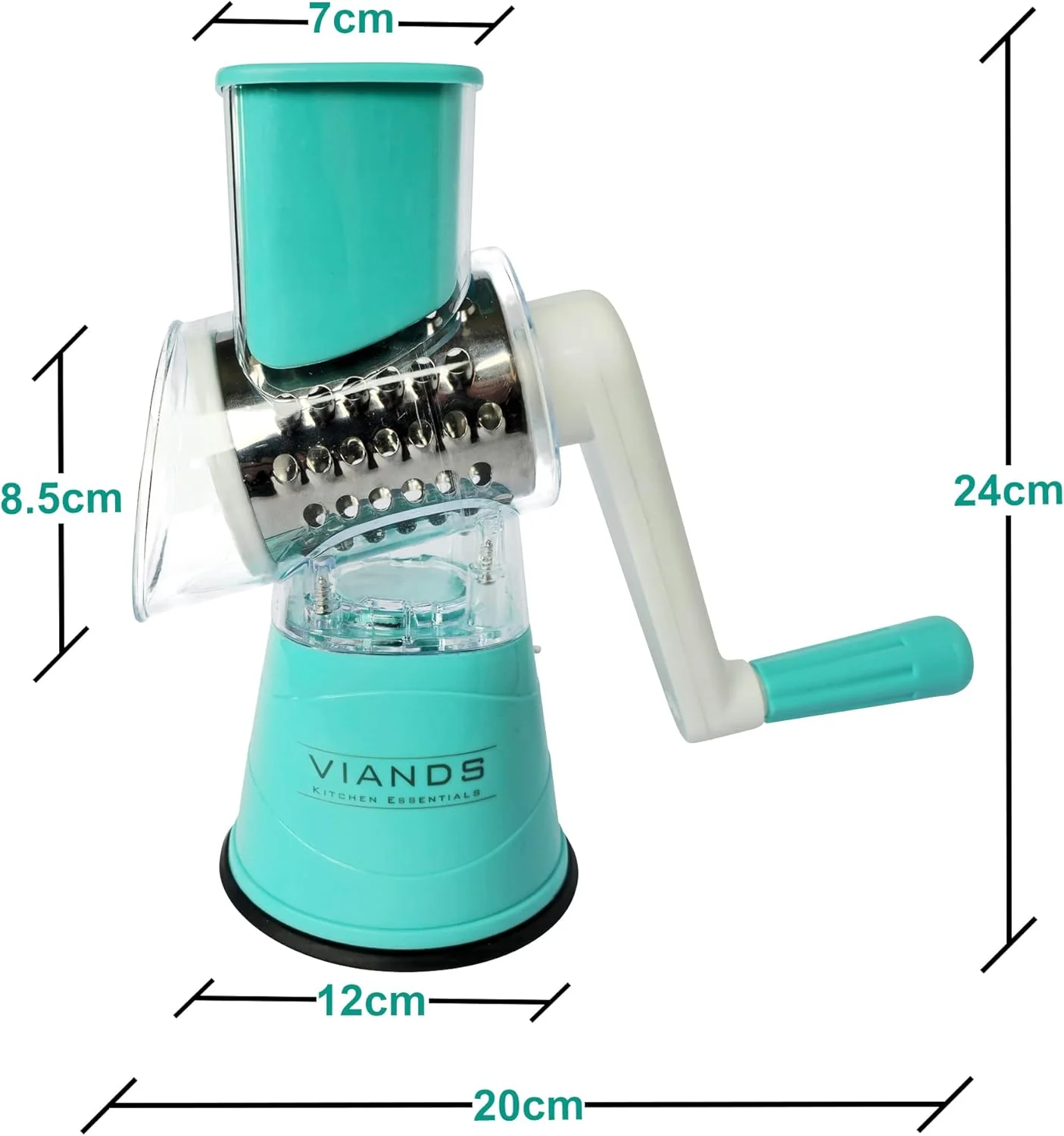 VIANDS Rotary Multipurpose Grater - Blue - Image 2