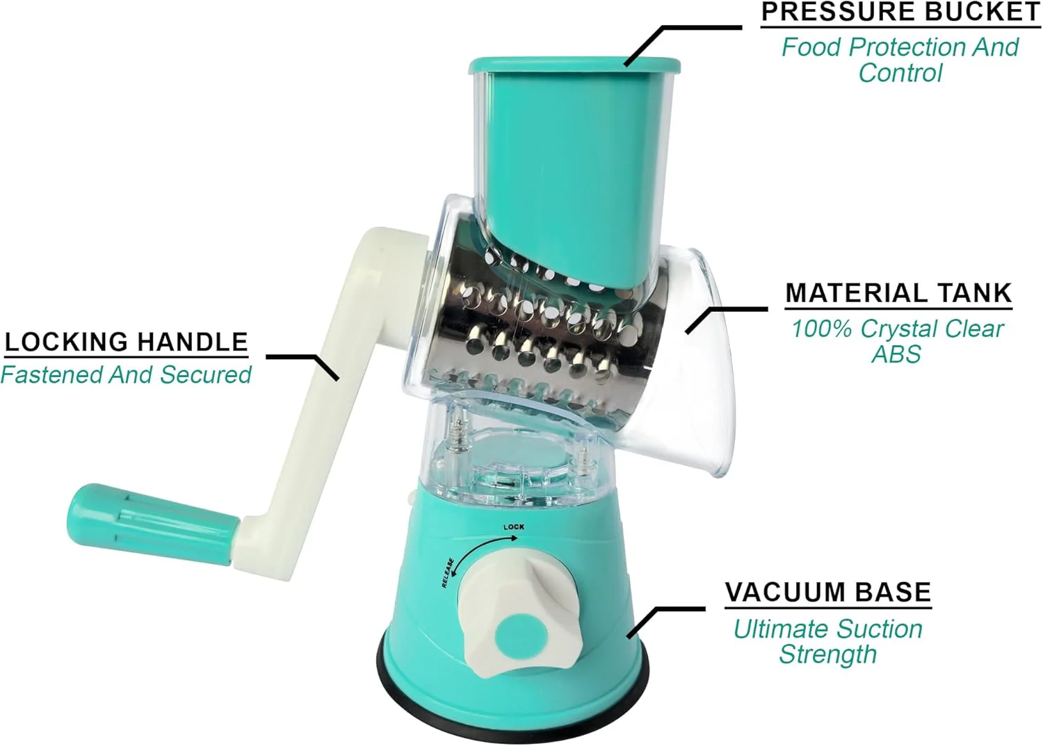 VIANDS Rotary Multipurpose Grater - Blue - Image 3