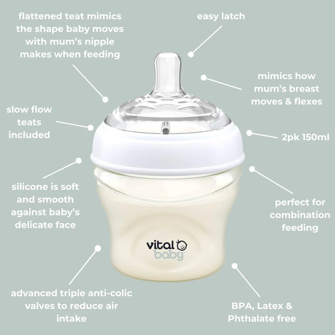 Vital Baby Breast Like Feeding Bottle - Image 3