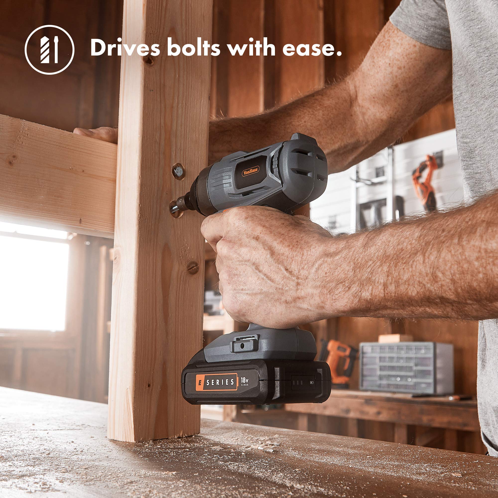 VonHaus E-Series 18V Cordless Impact Driver - Image 3