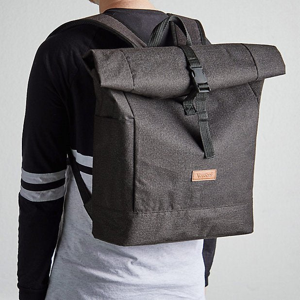 VonShef 4 Person Geo Grey Picnic Backpack - Image 3