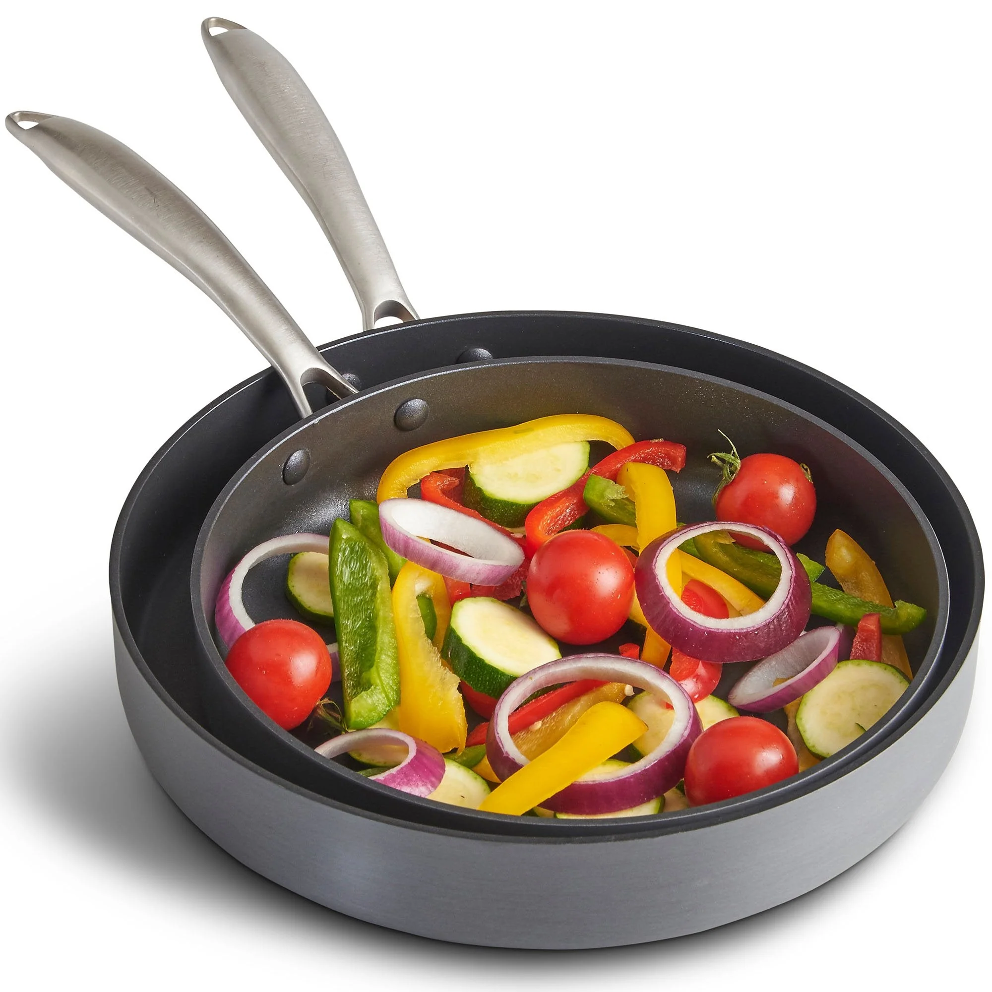 VonShef Non-Stick Frying Pan Set - 2 piece - Image 4