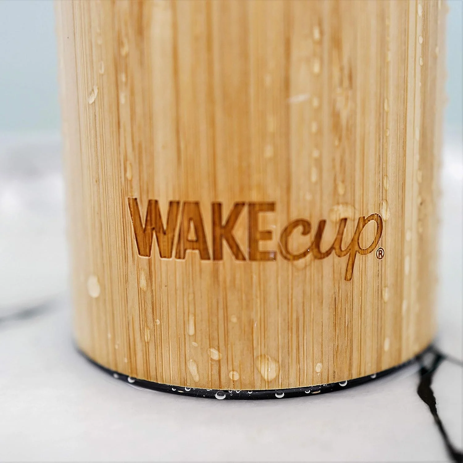 WAKEcup - Eco Friendly Bamboo Thermos - 500ml - Image 3