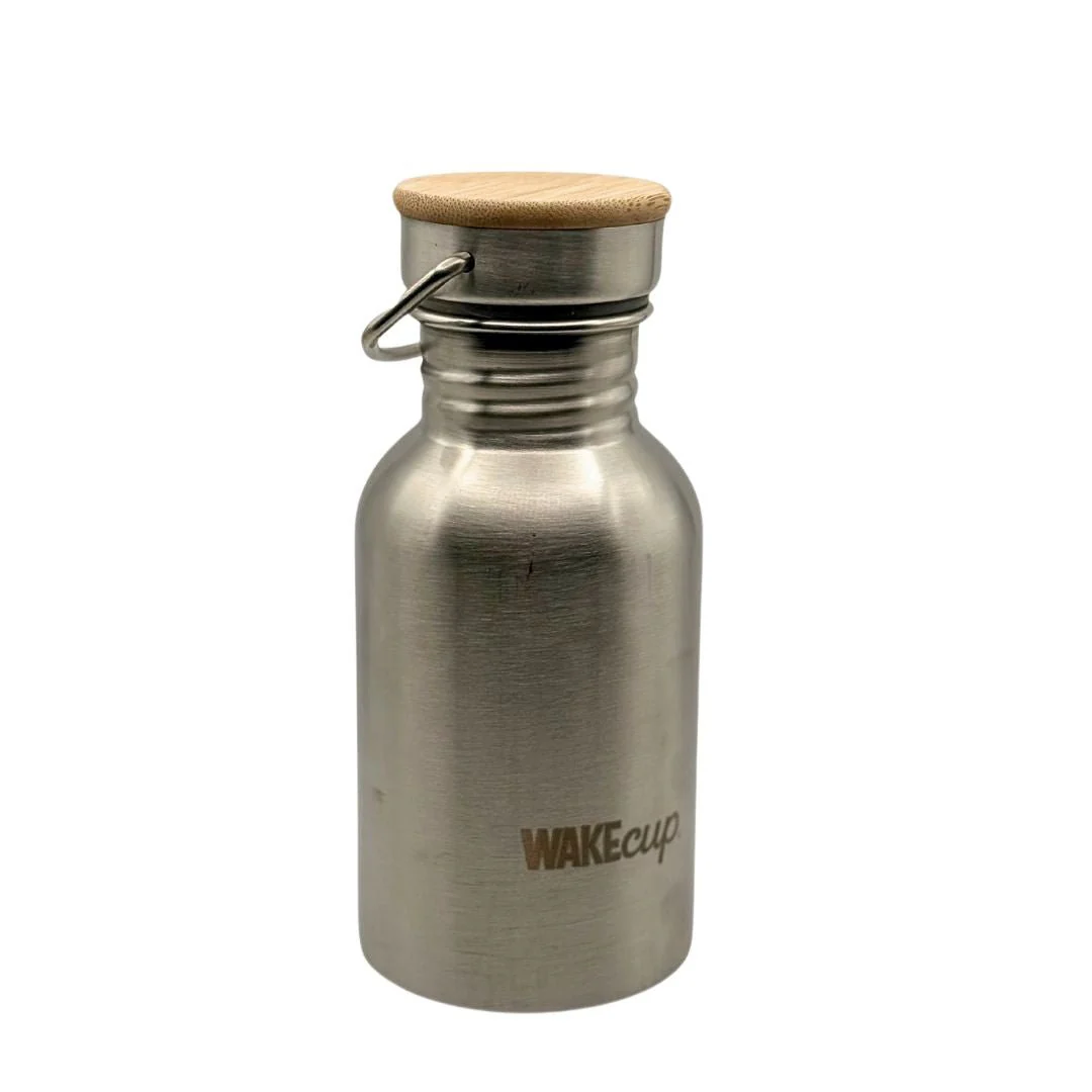 WakeCup Reusable Stainless Steel Water Bottle 300ml
