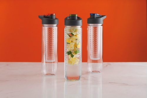 Water Bottle with Infuser (Blue Top) - Image 3